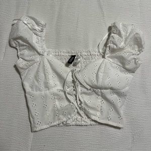 H&M Puff Sleeve crop top